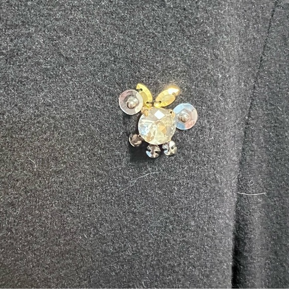 Disney Store Mickey Mouse Jeweled Lightweight Black Crew Neck Sweater Size XL - Picture 6 of 12